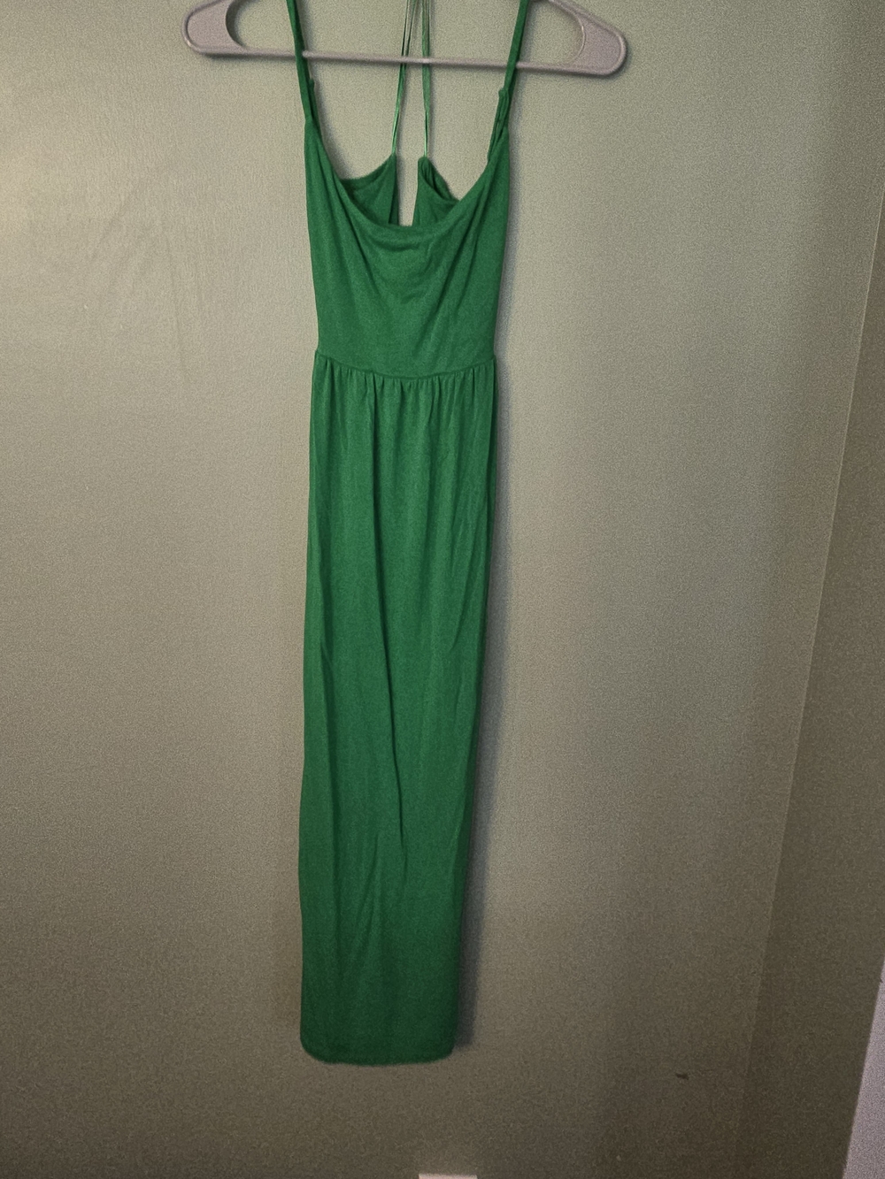Old Navy Green Sleeveless Maxi Dress with Cowl Neck